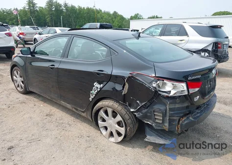 2013 Hyundai Elantra Gls/Limited from USA, damaged, VIN KMHDH4AE1DU639145